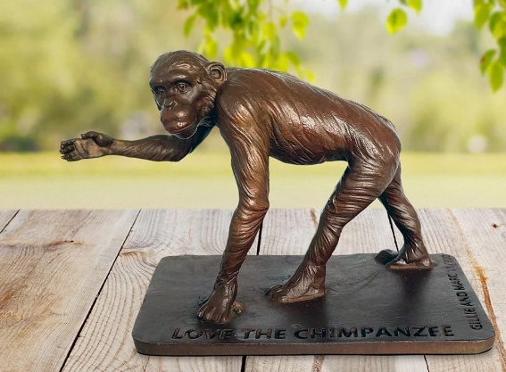 life size Chimpanzee sculpture